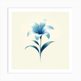 Blue Lily Art Print