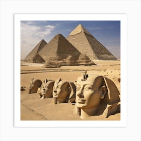 Egyptian Pyramids 1 Art Print