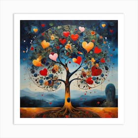 Tree Of Love 3 Art Print