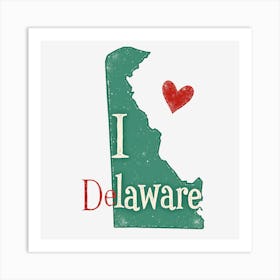 I Love Delaware Art Print