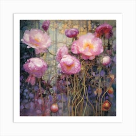 Pink Peonies Art Print