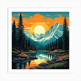 National Park Banff Alberta Canada Art Print