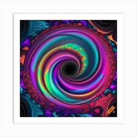 Psychedelic Spiral Art Print