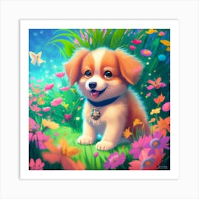 Corgi Puppy Art Print