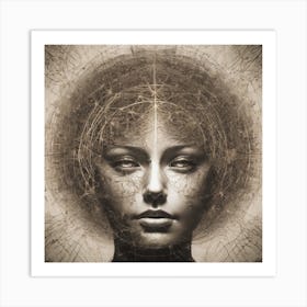 Woman'S Head 2 Art Print