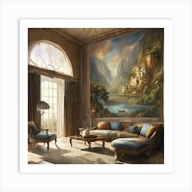 Living Room Painting Art Print