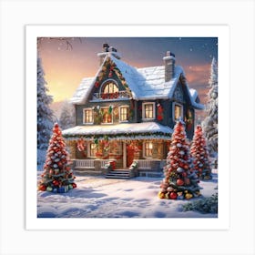 Christmas House 168 Art Print