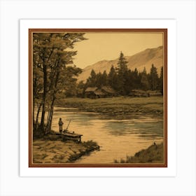 Elk River 1 Art Print