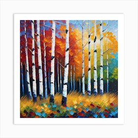 Birch Trees 16 Art Print