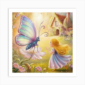 Fairytale Butterfly 1 Art Print