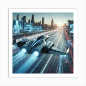 Futuristic Spaceship 1 Art Print