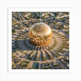 Golden City Art Print