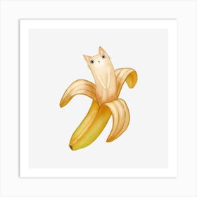 Banana Cat Art Print