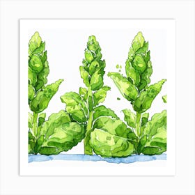 Swiss Chard Art Print