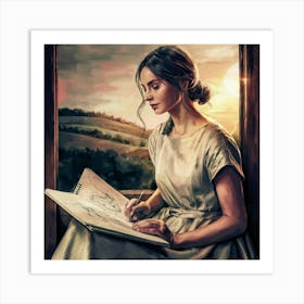 Jane Austen Art Print