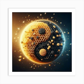 A yin-yang sign 1 Art Print