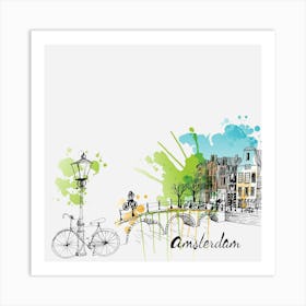 Amsterdam Png Art Print