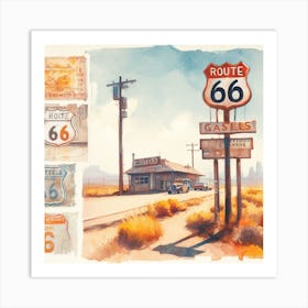 Route 66 Art Print