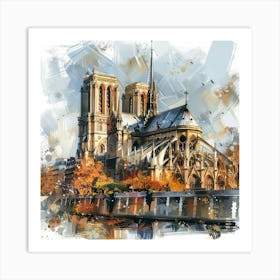 Notre Dame Paris 3 Art Print