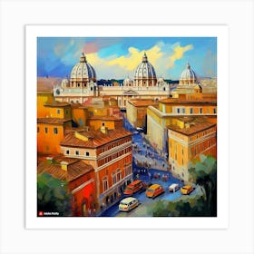 Rome Cityscape 1 Art Print