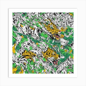 Tiger Abstract 1 Art Print