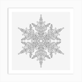 Snowflake Mandala 03 Art Print