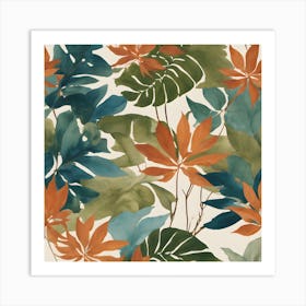 Tropical Leaves 1 Art Print