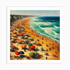 Day At The Beach 1 Art Print