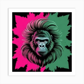 Gorilla Head Art Print