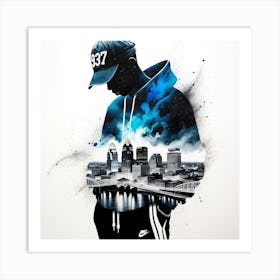 Nike City Art Print