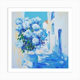 Blue Roses Art Print