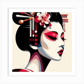 Japan Geisha Visual 119 Art Print