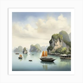 Ha Long Bay Vietnam Art Print 0 Art Print