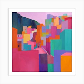 Abstract Travel Collection La Paz Bolivia 4 Art Print