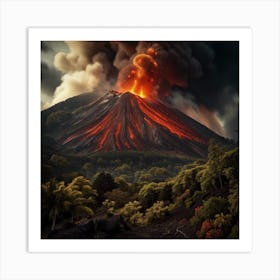 Volcanic Eruption Art Print