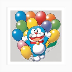 Doraemon cartoon Art Print