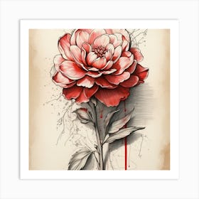 Peony Art Print