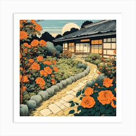 Japanese Garden Art Print