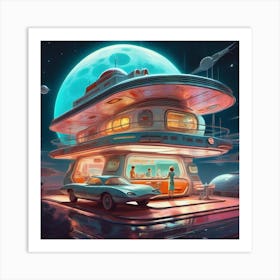 Futuristic House Art Print