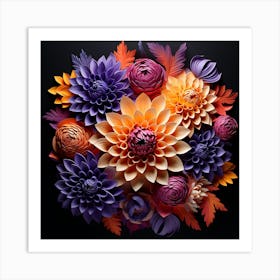 Paper Flowers 20 Art Print