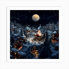 Christmas Village Art Print