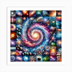 Galaxy In Space Art Print