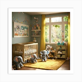 Please Create A Realistic Image Of A Nursery Fille (15) Art Print