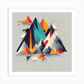 Abstract Mountains 6 Art Print