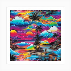 Sunset Beach 5 Art Print