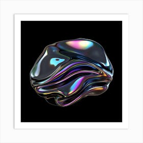 Iridescent Brain Art Print