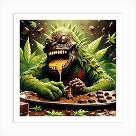 Weed Monster Art Print