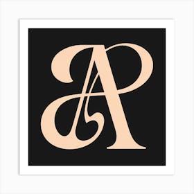 Special Letter A Art Print