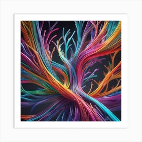 Colorful Tree 2 Art Print