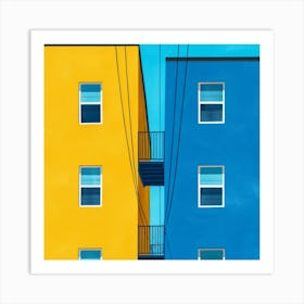 Two Buildings In The Sky Art Print